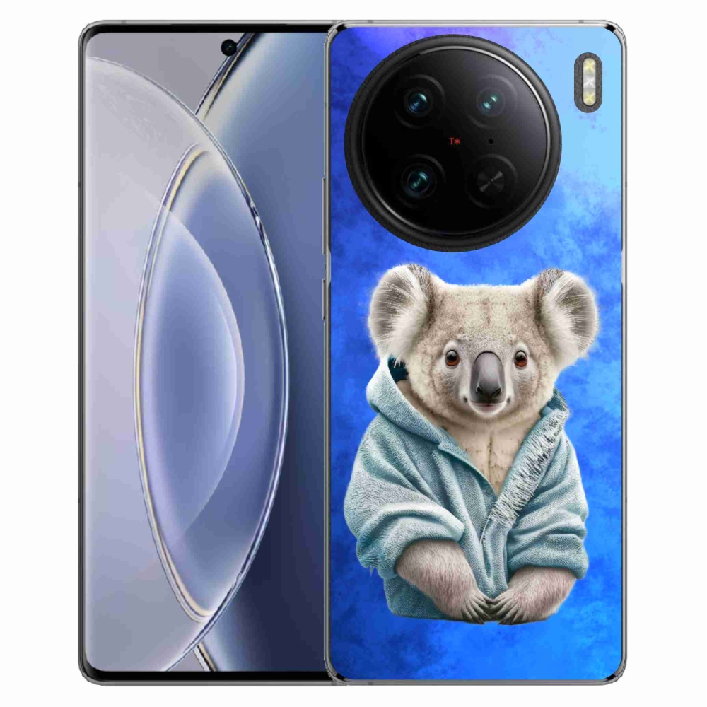 Gélový kryt mmCase na Vivo X90 Pro - koala vo svetri