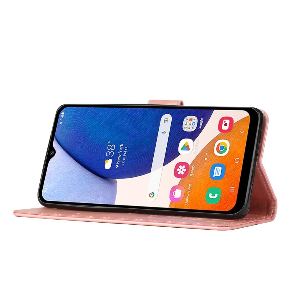 Flowers knižkové púzdro na Samsung Galaxy S25 - ružovozlaté