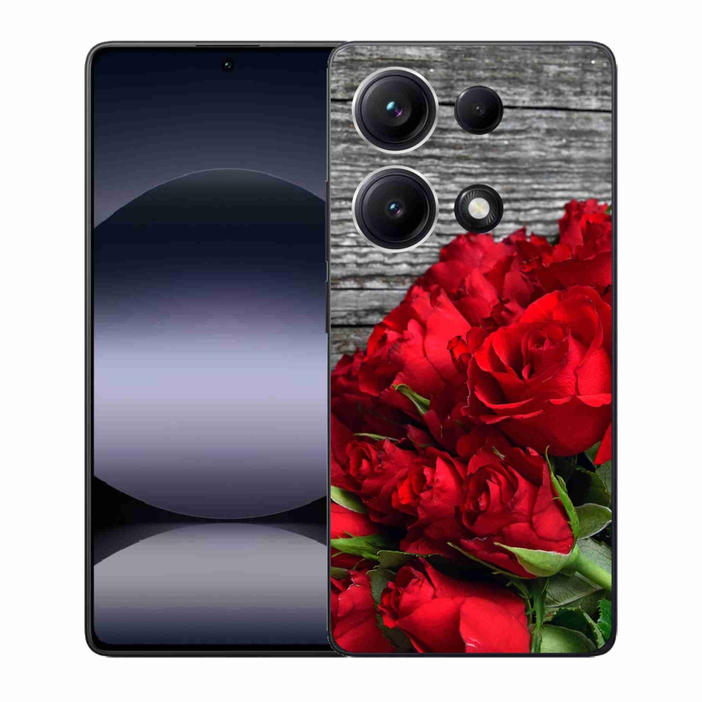 Gélový kryt mmCase na Xiaomi Redmi Note 14S - červené ruže