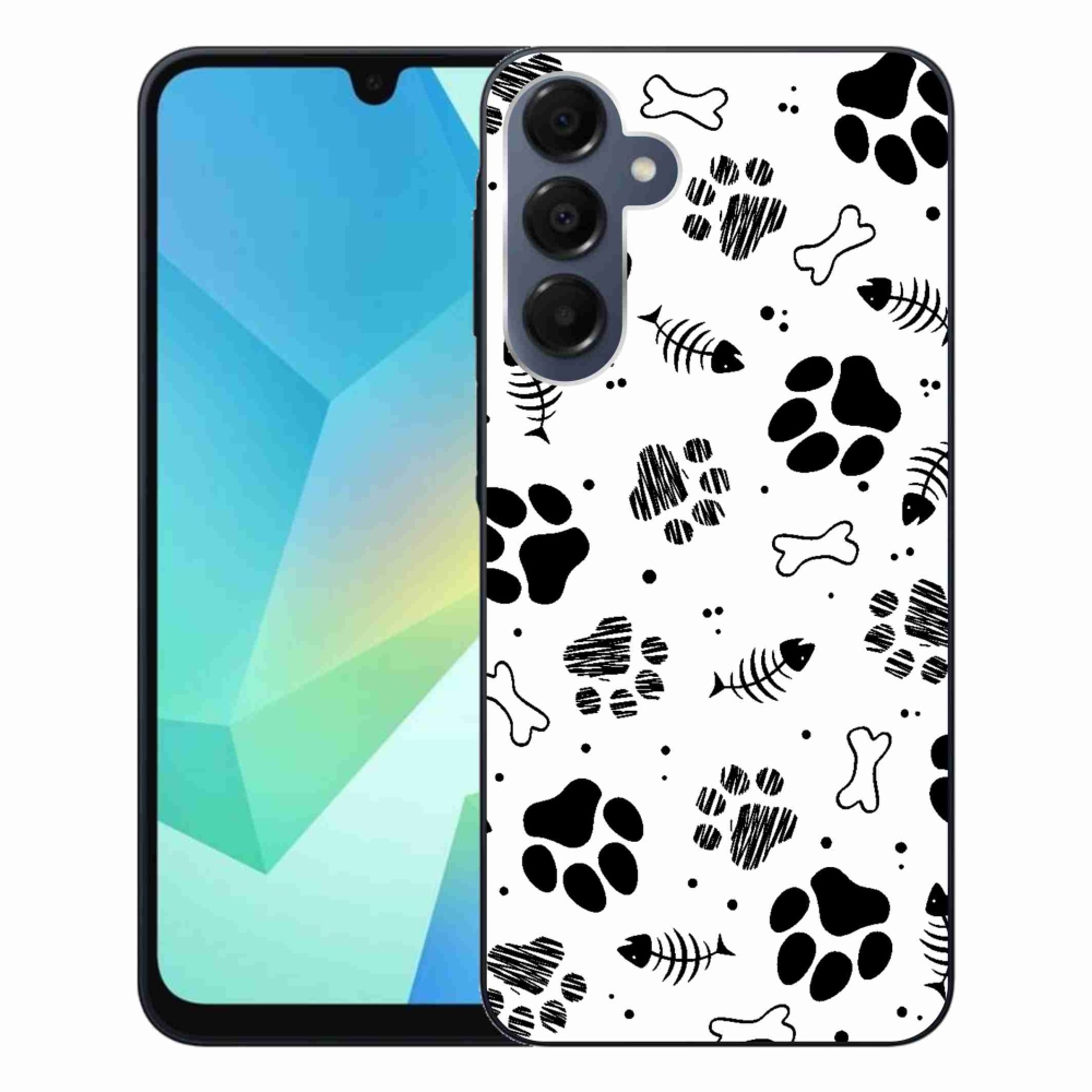 Gélový kryt mmCase na Samsung Galaxy A16 4G/5G - psie labky 1