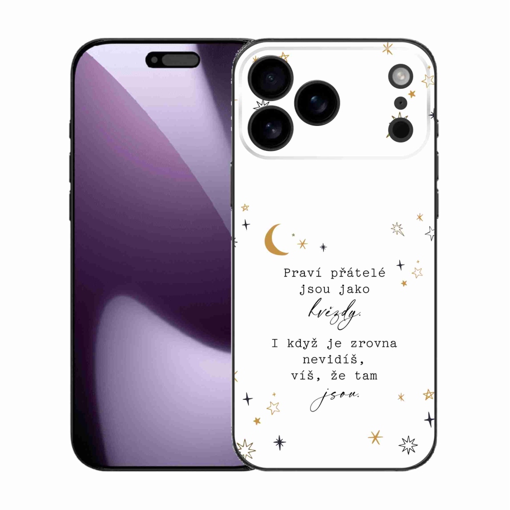 Gélový kryt mmCase na iPhone 17 Pro Max - citát 6 biele pozadie
