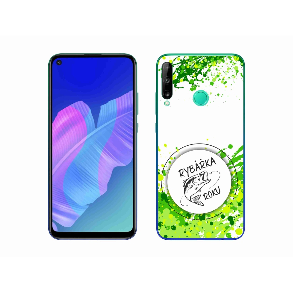 Gélový kryt mmCase na Huawei P40 Lite E - rybárka roku biele pozadie