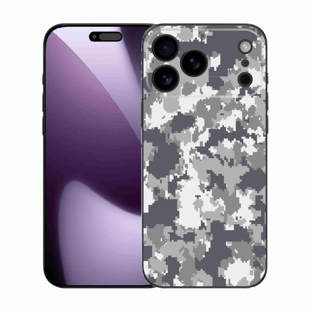 Gélový kryt mmCase na iPhone 17 Pro Max - maskáčový vzor 2