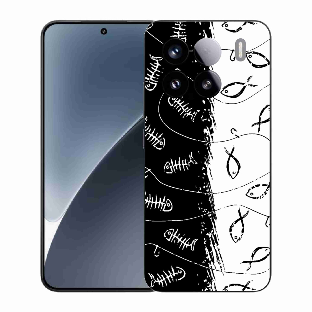 Gélový kryt mmCase na Xiaomi 15 - kostry a rybky