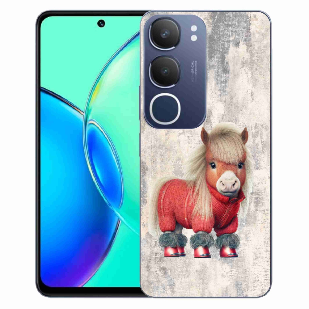 Gélový kryt mmCase na Vivo Y19s - poník vo svetri