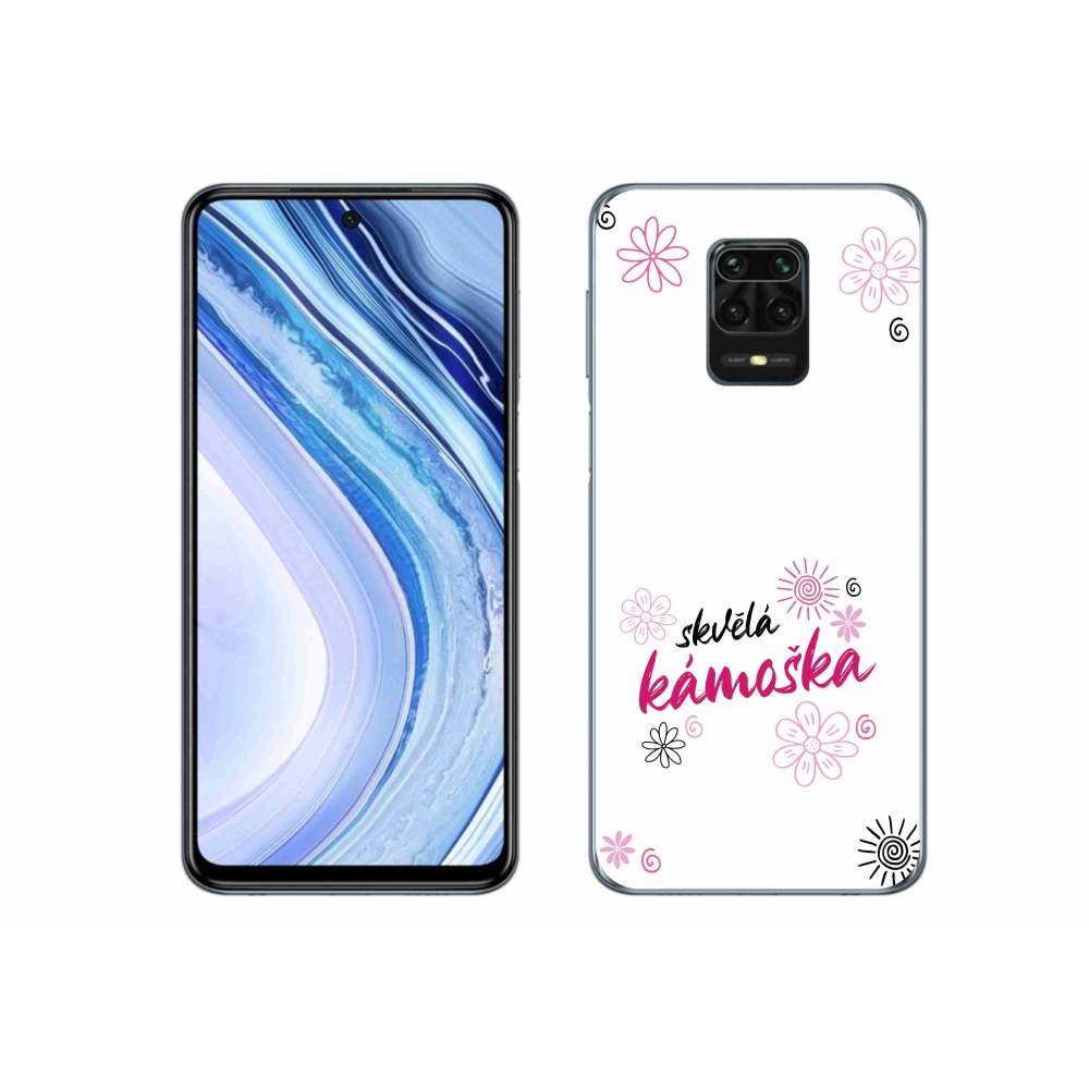 Gélový kryt mmCase na Xiaomi Redmi Note 9S - skvelá kamoška biele pozadie