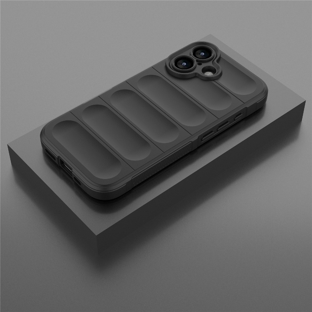 Rugg odolný gélový obal na iPhone 17 - čierny