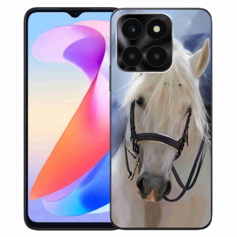 Gélový kryt mmCase na Honor X6a - biely kôň