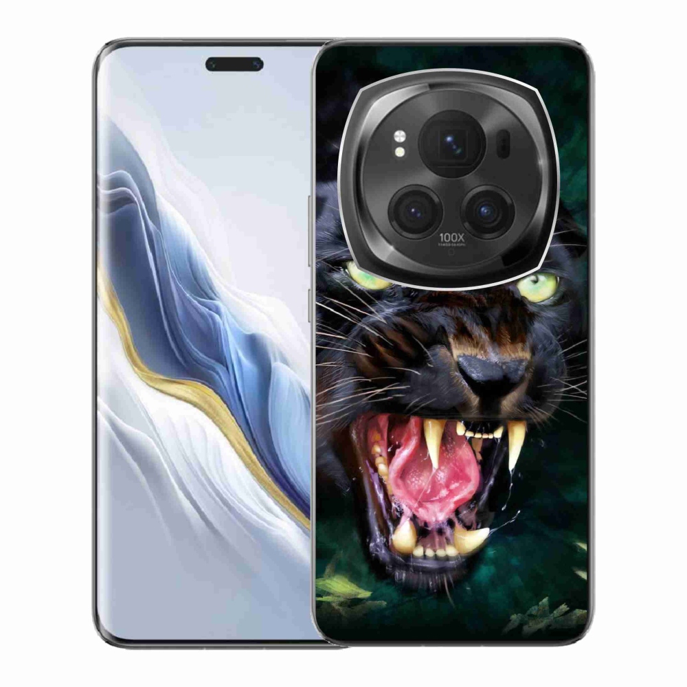 Gélový kryt mmCase na Honor Magic 6 Pro 5G - rozzúrený čierny panter