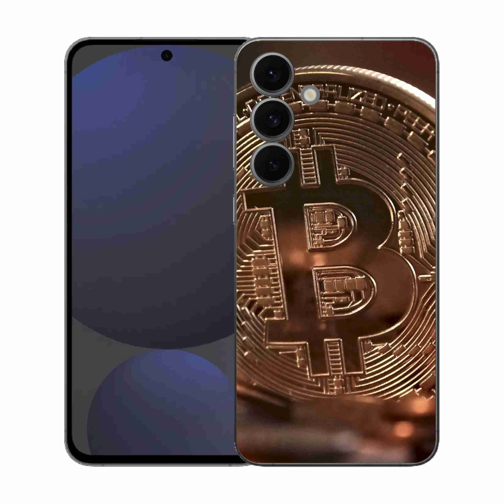 Gélový kryt mmCase na Samsung Galaxy S25 FE - bitcoin