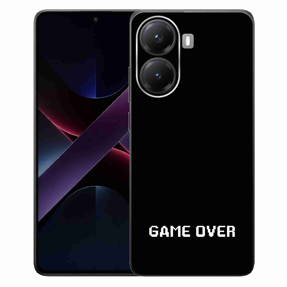 Gélový kryt mmCase na Xiaomi Poco X7 Pro 5G - game over čierne pozadie