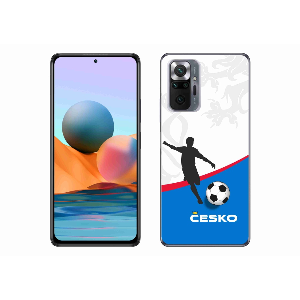 Gélový kryt mmCase na Xiaomi Redmi Note 10 Pro - futbal Česko 1