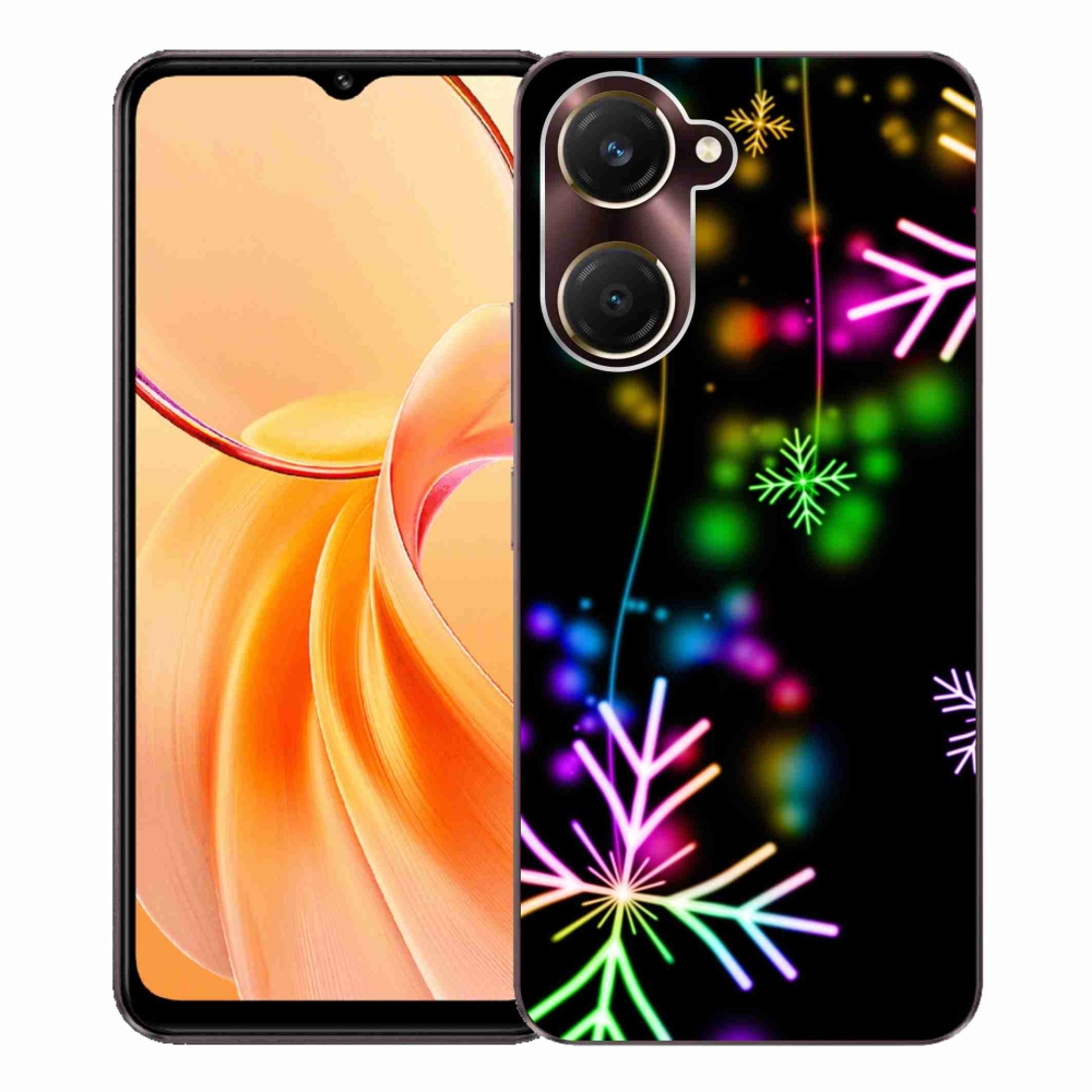 Gélový kryt mmCase na Vivo Y28s 5G - farebné vločky