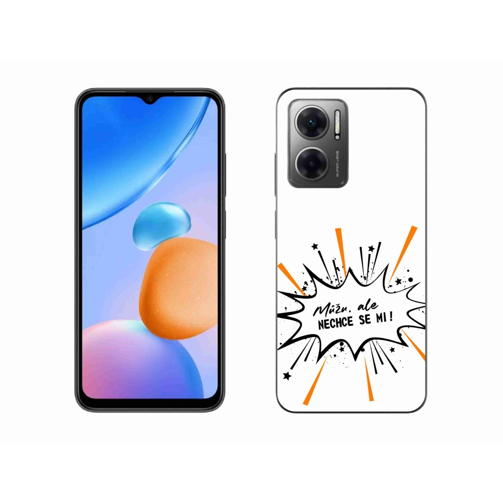 Gélový kryt mmCase na Xiaomi Redmi 10 5G - vtipný text 11 biele pozadie