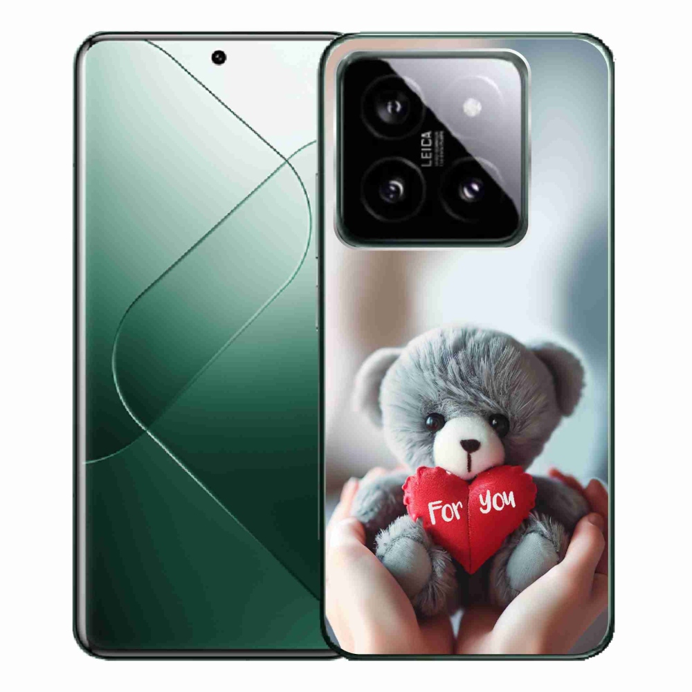 Gélový kryt mmCase na Xiaomi 14 Pro - medvedík pre zamilovaných