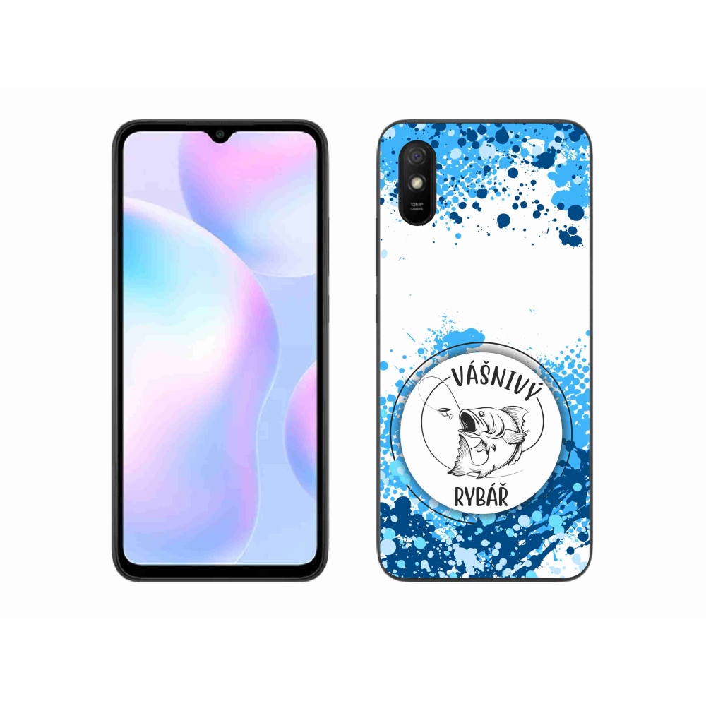 Gélový kryt mmCase na Xiaomi Redmi 9AT - vášnivý rybár biele pozadie