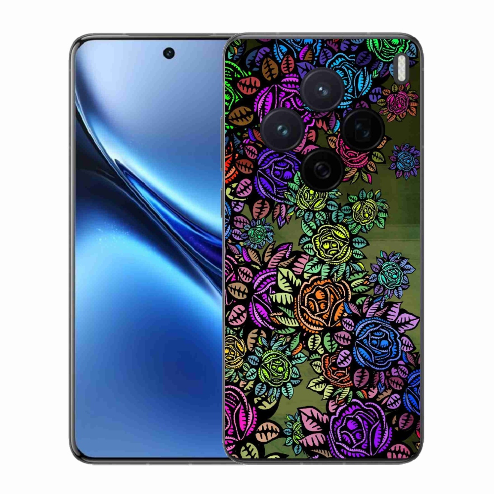 Gélový kryt mmCase na Vivo X200 5G - kvety 6