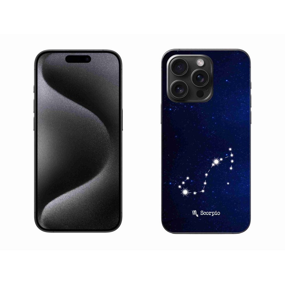 Gélový kryt mmCase na iPhone 15 Pro Max - súhvezdie Škorpióna