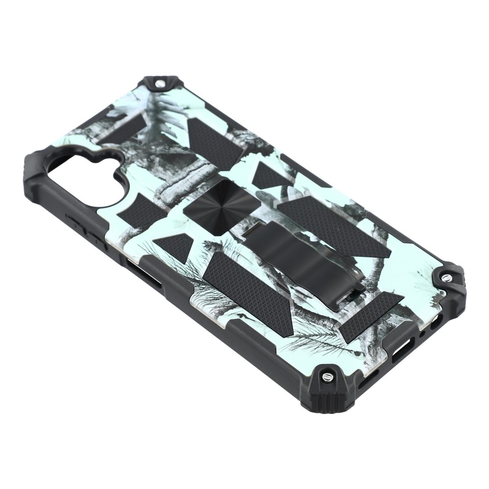 Camouflage odolný kryt na Samsung Galaxy A07 4G - svetlozelený