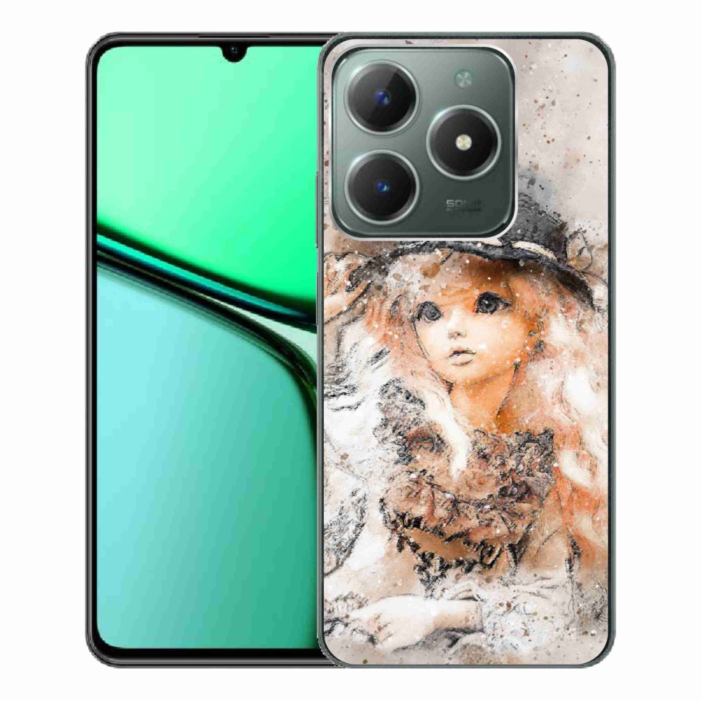 Gélový kryt mmCase na Realme C61 - dievčatko s klobúkom