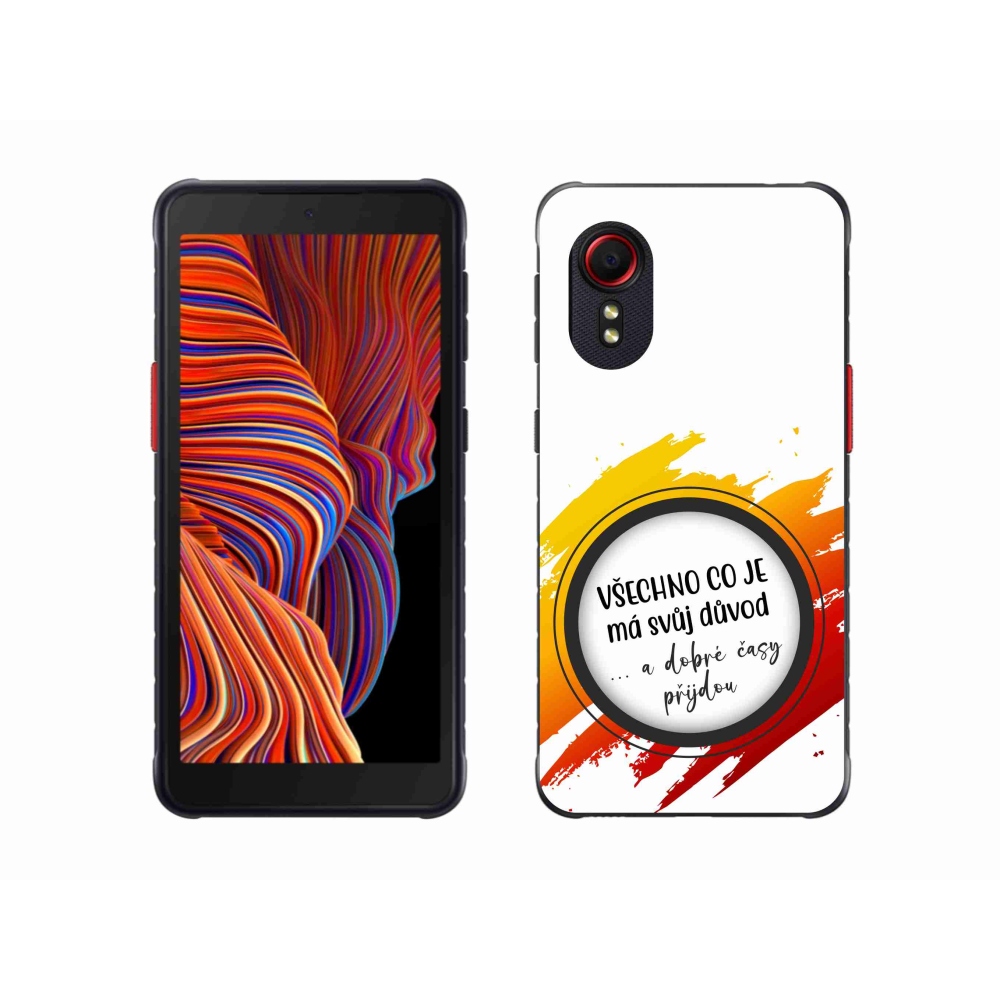 Gélový kryt mmCase na Samsung Galaxy Xcover 5 - citát 3 biele pozadie