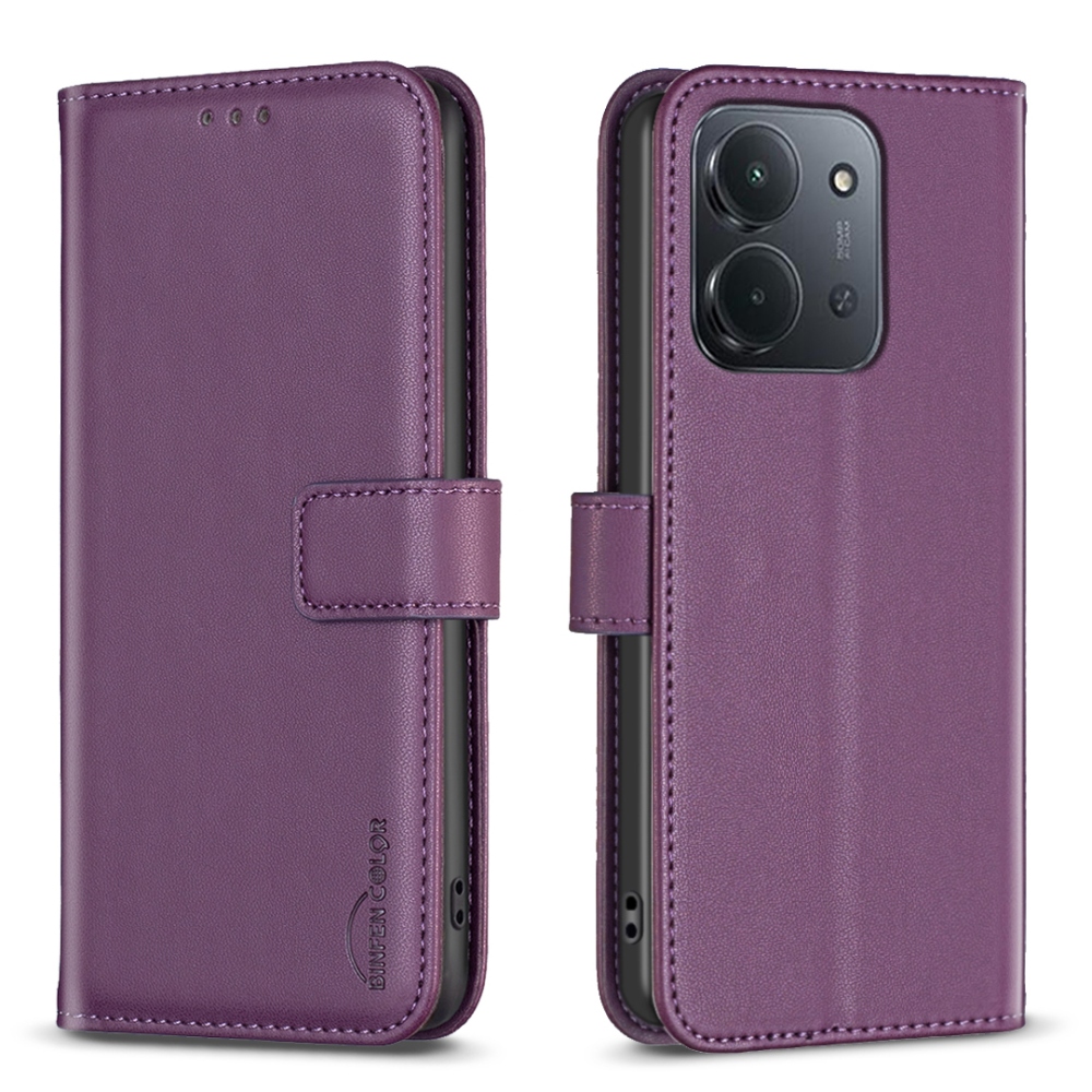 BNF knižkové púzdro na Xiaomi Redmi 15C 4G/5G (173mm) - tmavofialové