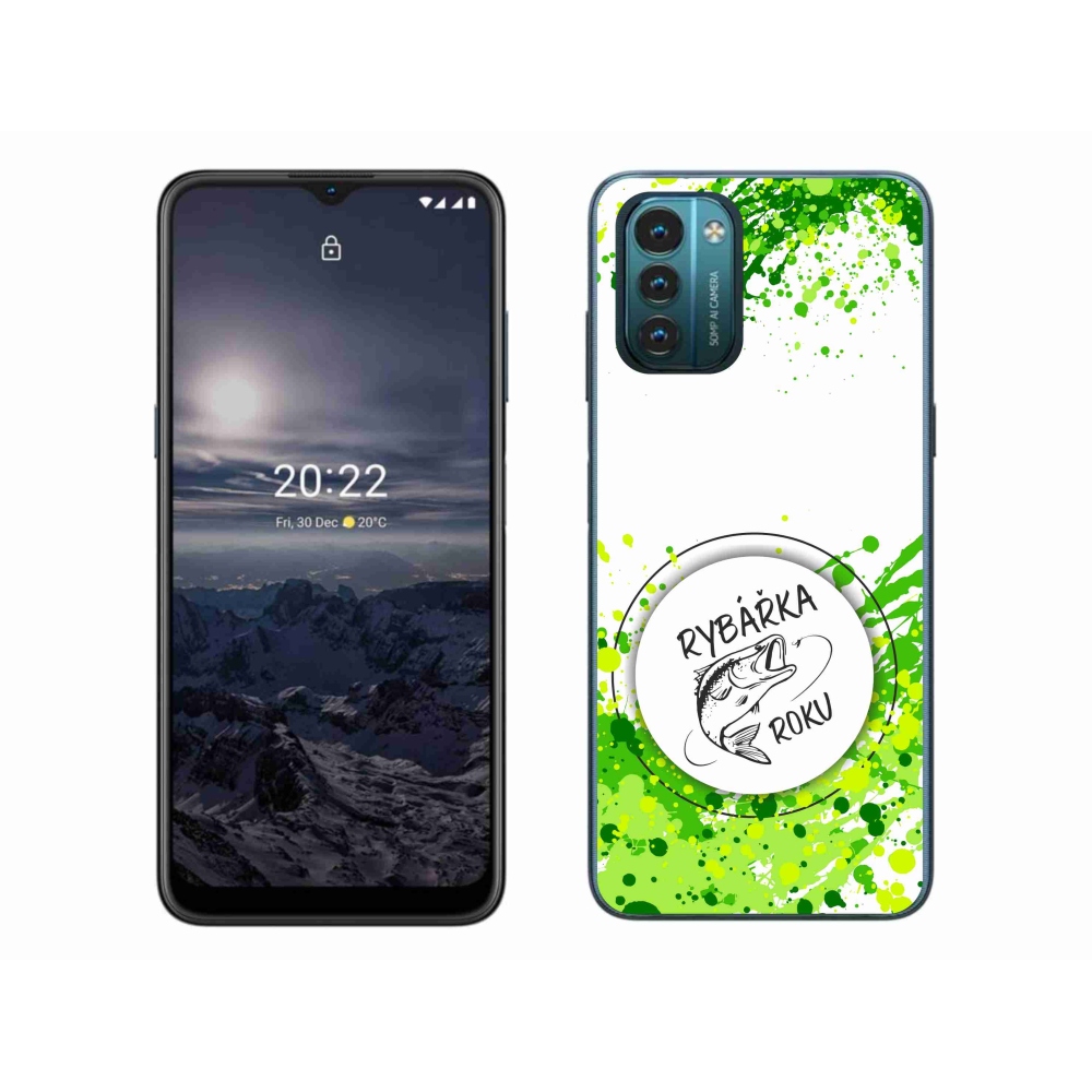 Gélový kryt mmCase na Nokia G11/G21 - rybárka roka biele pozadie