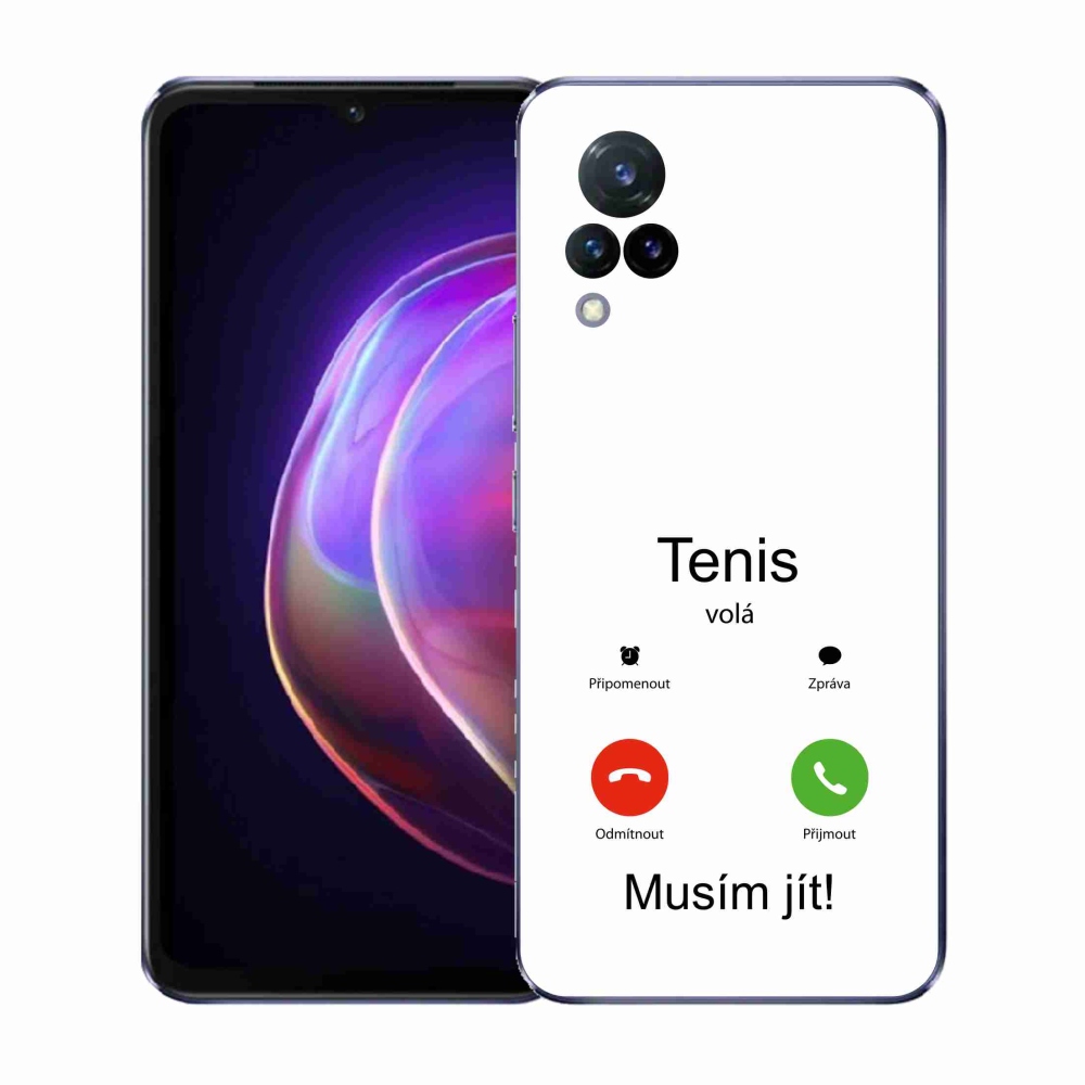 Gélový kryt mmCase na Vivo V21 4G/5G - tenis volá biele pozadie