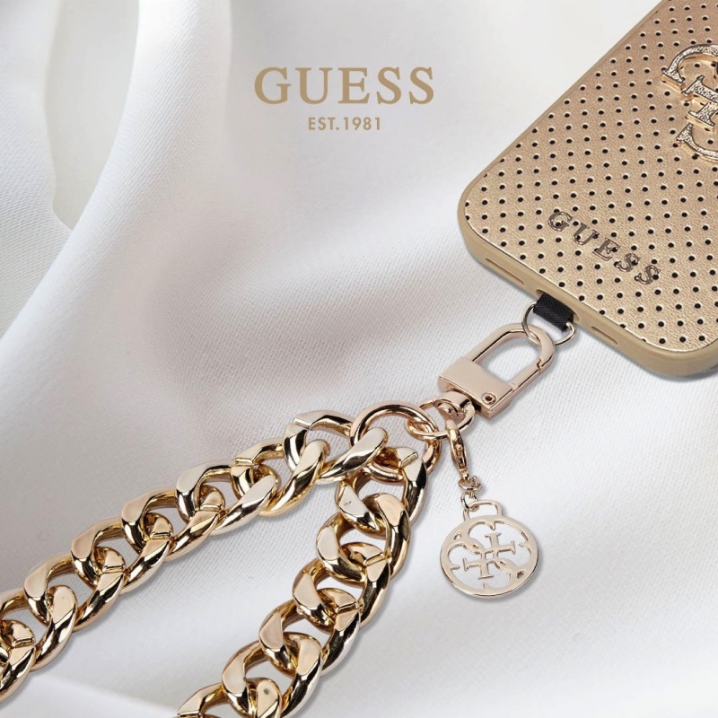 Guess Univerzálny Popruh na Ruku 4G Charm Gold