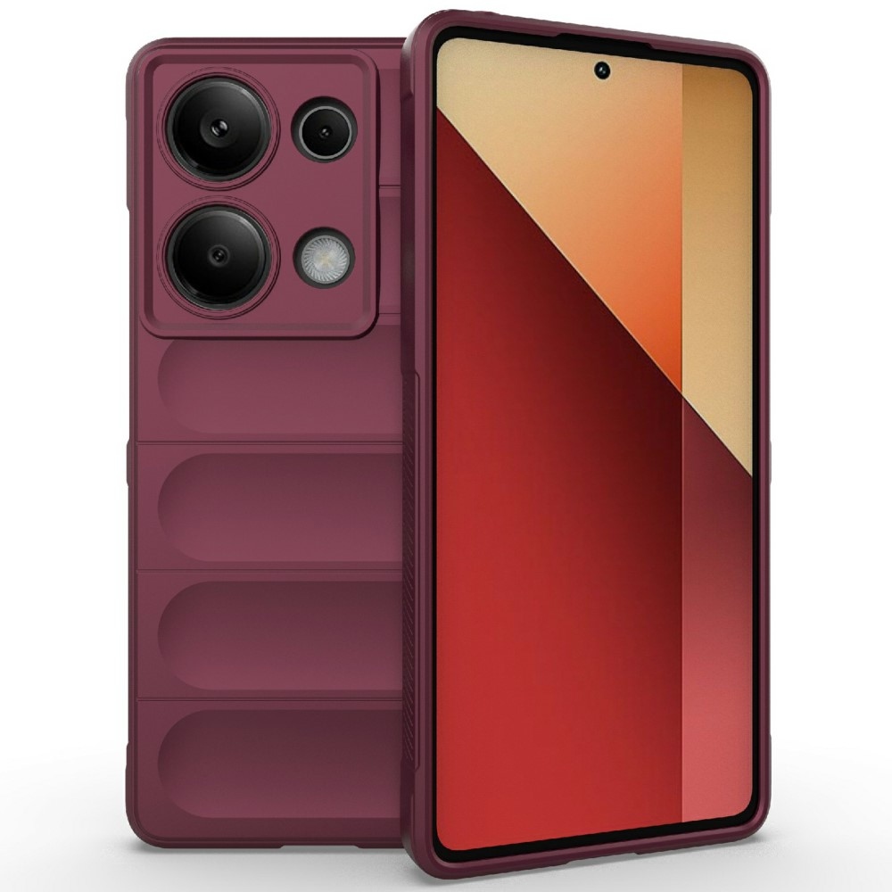 Rugg odolný gélový obal na Xiaomi Redmi Note 14S - vínový