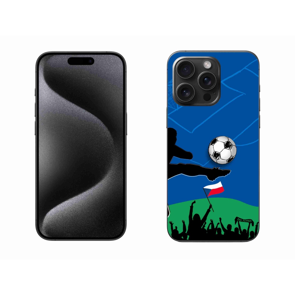 Gélový kryt mmCase na iPhone 15 Pro Max - fanúšikovia futbalu