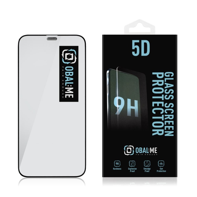 Obal:Me 5D Tvrdené Sklo pre Apple iPhone 12 mini Black