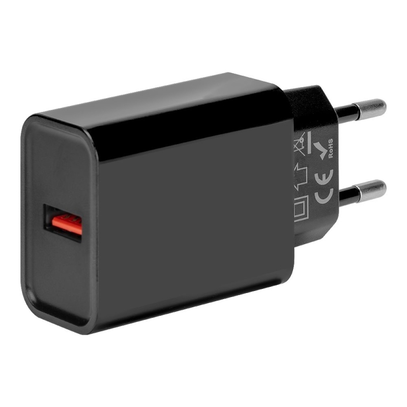 Obal:Me Cestovná Nabíjačka USB-A 18W Black