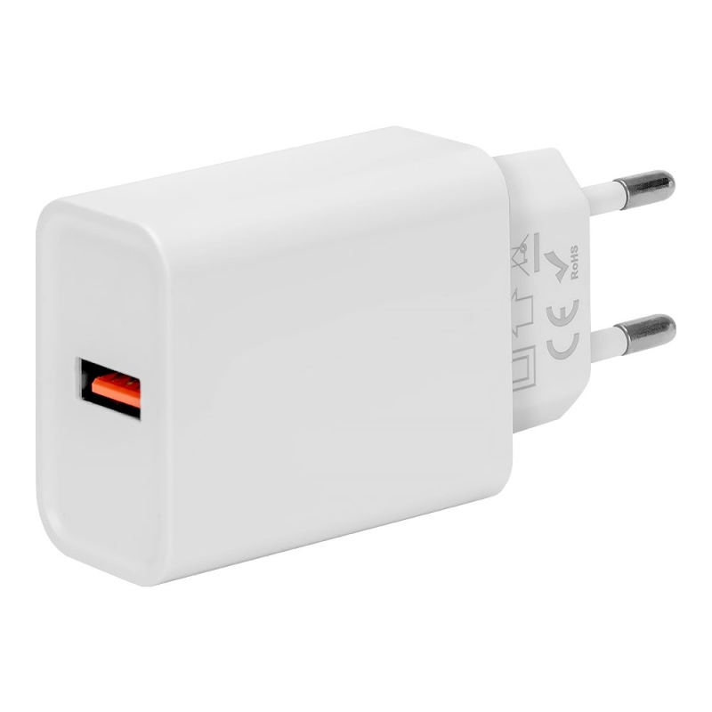 Obal:Me Cestovná Nabíjačka USB-A 18W White