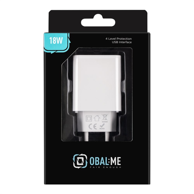 Obal:Me Cestovná Nabíjačka USB-A 18W White