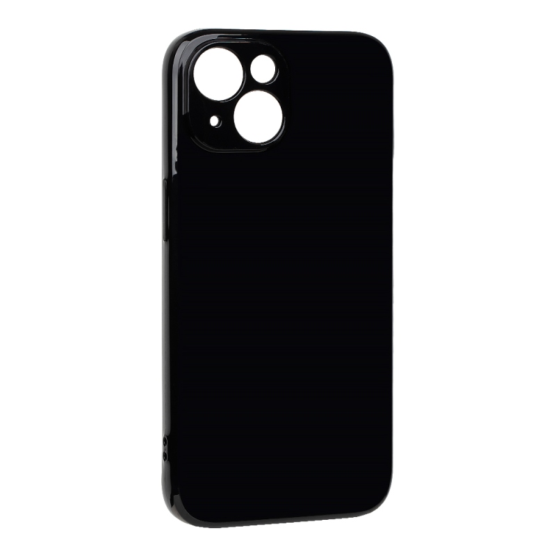 OBAL:ME Lesklé puzdro pre Apple iPhone 15, čierne