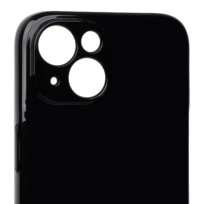 OBAL:ME Lesklé puzdro pre Apple iPhone 15, čierne