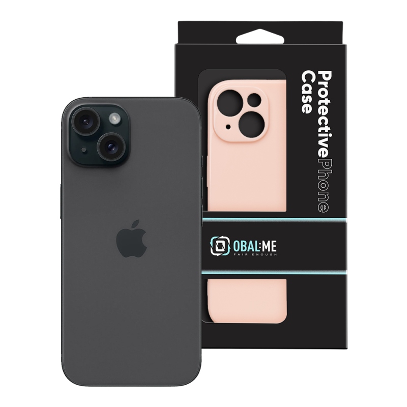 OBAL:ME Lesklé puzdro pre Apple iPhone 15 Blush