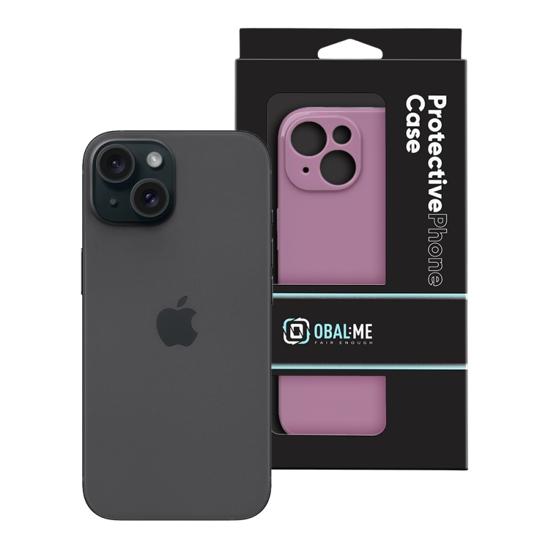 OBAL:ME Lesklé puzdro pre Apple iPhone 15 Orchid