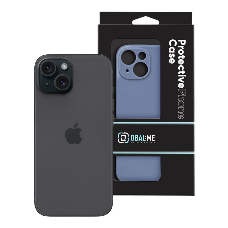 OBAL:ME Lesklé puzdro pre Apple iPhone 15 v odtieni Periwinkle