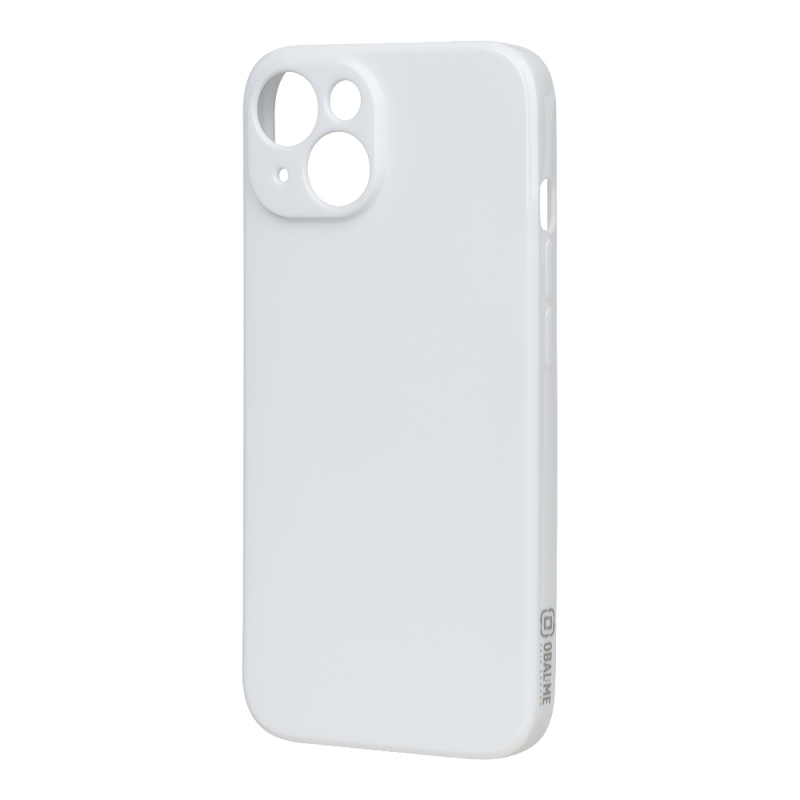 OBAL:ME Lesklé puzdro pre Apple iPhone 15, biele
