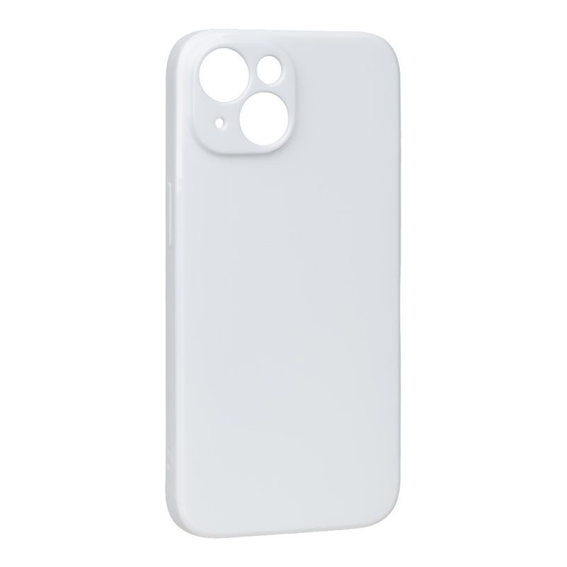OBAL:ME Lesklé puzdro pre Apple iPhone 15, biele