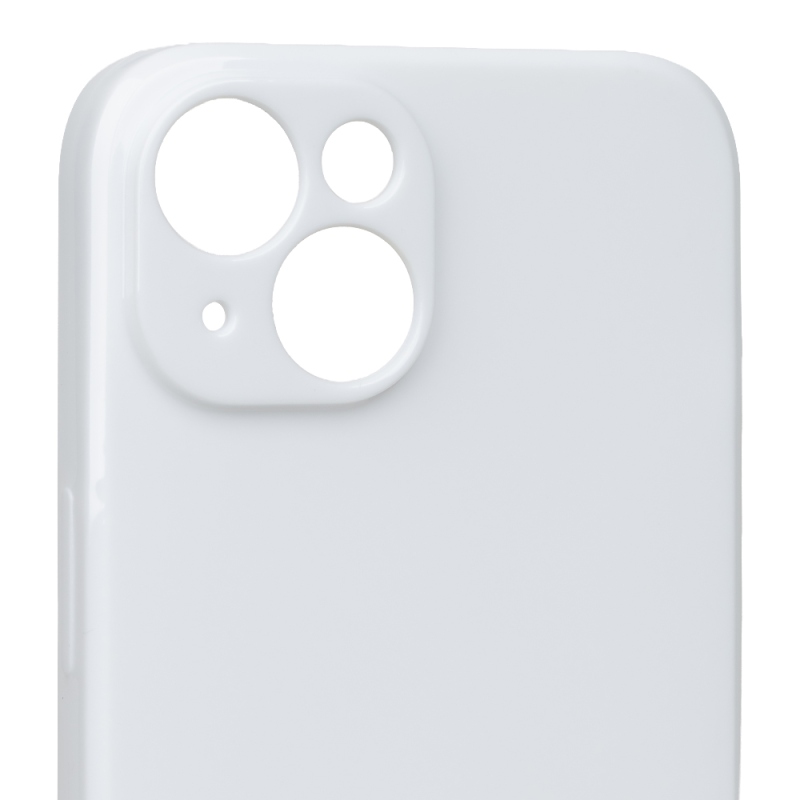 OBAL:ME Lesklé puzdro pre Apple iPhone 15, biele