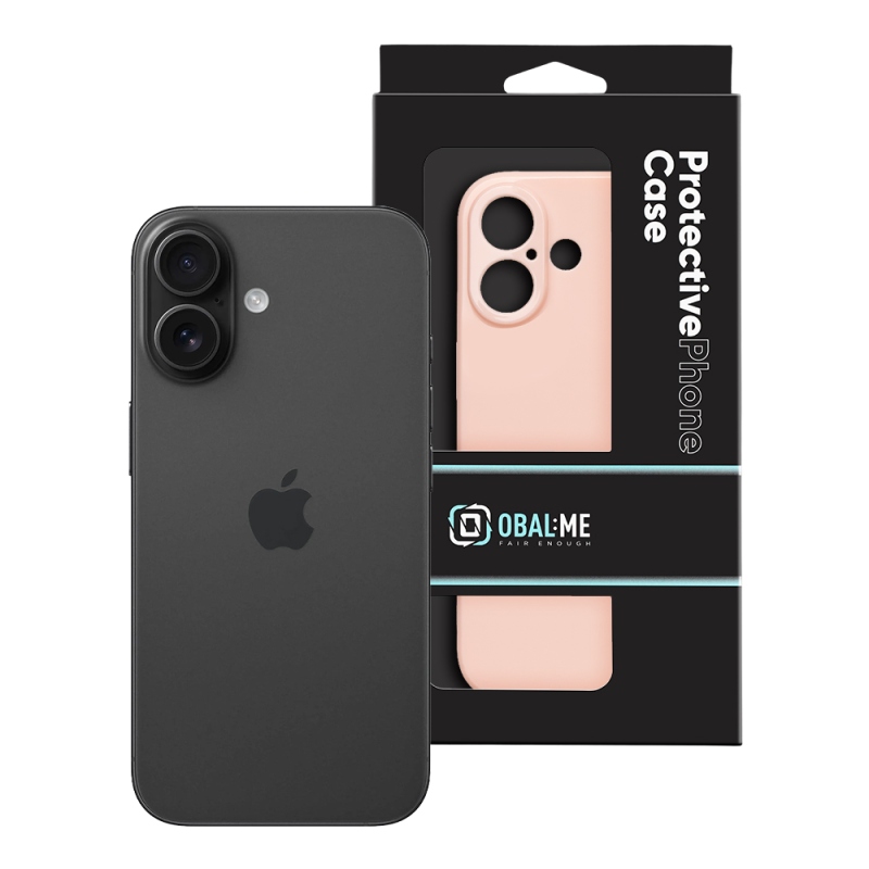 OBAL:ME Lesklé puzdro pre Apple iPhone 16 Blush