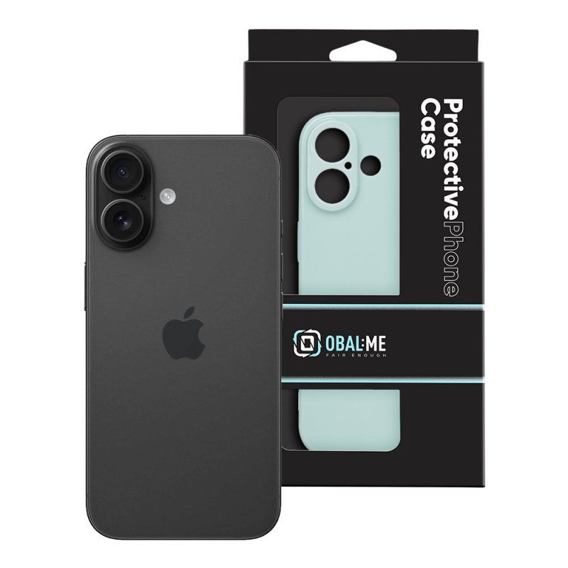OBAL:ME Lesklé puzdro pre Apple iPhone 16 v mätovej farbe