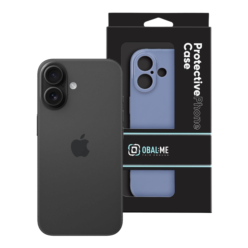 OBAL:ME Lesklé puzdro pre Apple iPhone 16 v odtieni Periwinkle
