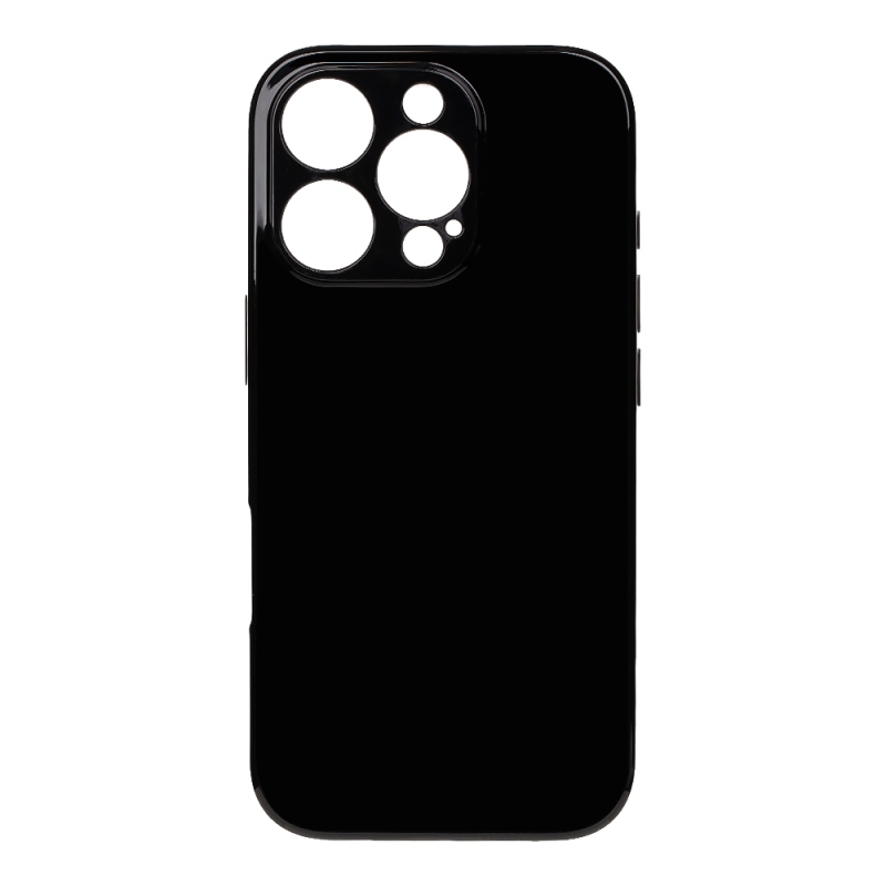 OBAL:ME Lesklé puzdro pre Apple iPhone 16 Pro, čierne