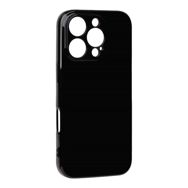OBAL:ME Lesklé puzdro pre Apple iPhone 16 Pro, čierne