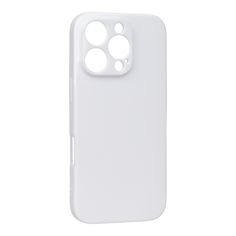 OBAL:ME Lesklé puzdro pre Apple iPhone 16 Pro, biele