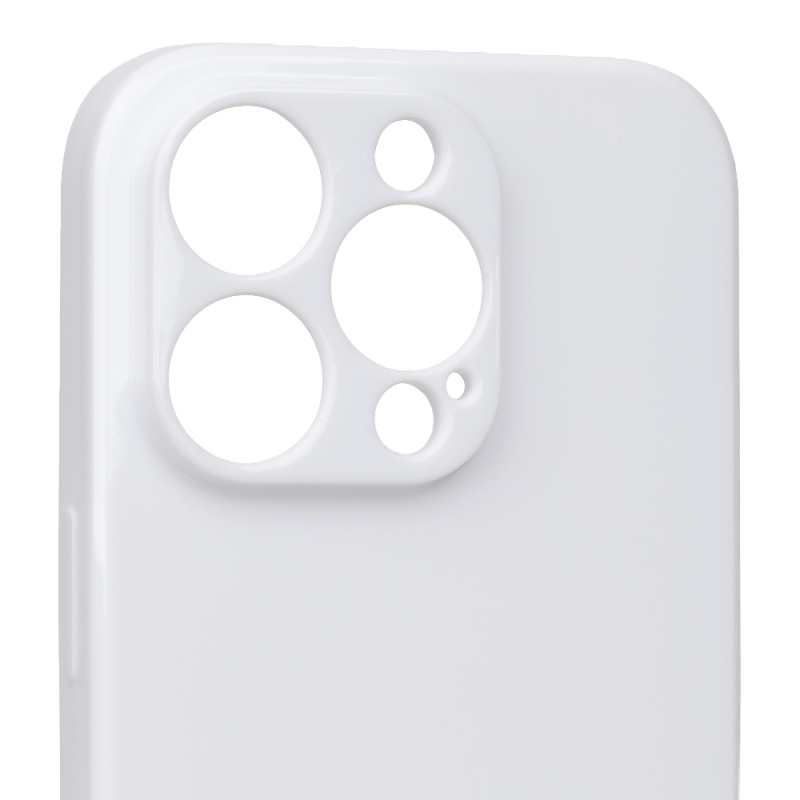 OBAL:ME Lesklé puzdro pre Apple iPhone 16 Pro, biele